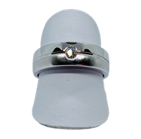 Anello Recarlo Uomo PRIMA LINEA in Oro bianco Diamante 0.13 Ct AB782/B - AB782/B